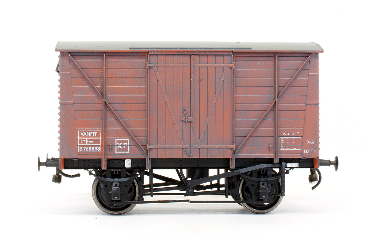 Pre-Owned BR Standard Planked Van Bauxite 'B768898' - Custom Weathered