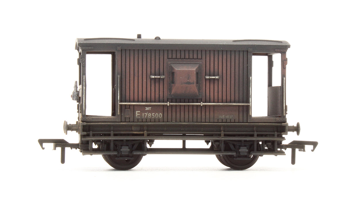 Pre-Owned 20 Ton Brake Van BR Brown 'E178500' - Custom Weathered