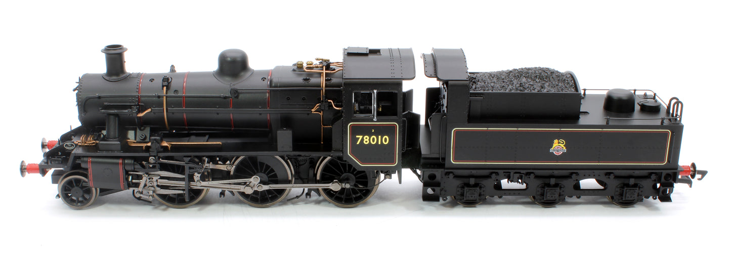 Standard Class 2MT 2-6-0 BR Black Early Emblem No.78010 Steam Locomotive