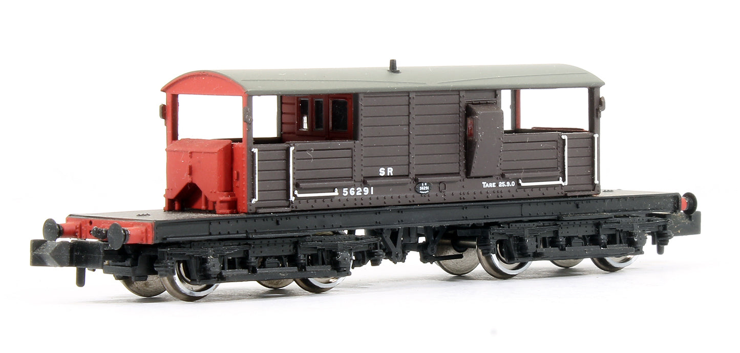 Pre-Owned 377-875 Queen Mary Brake Van SR Brown