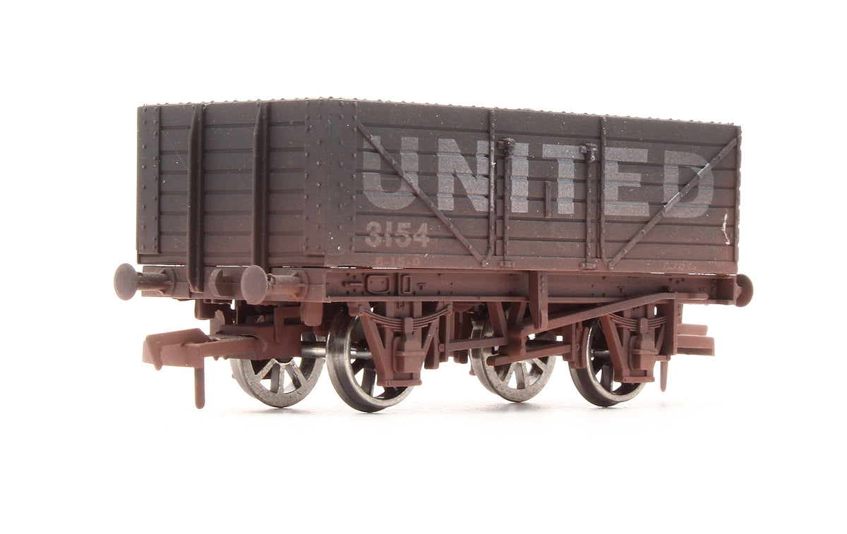 Pre-Owned 4F-071-143 7 Plank Wagon United 3154 - Weathered
