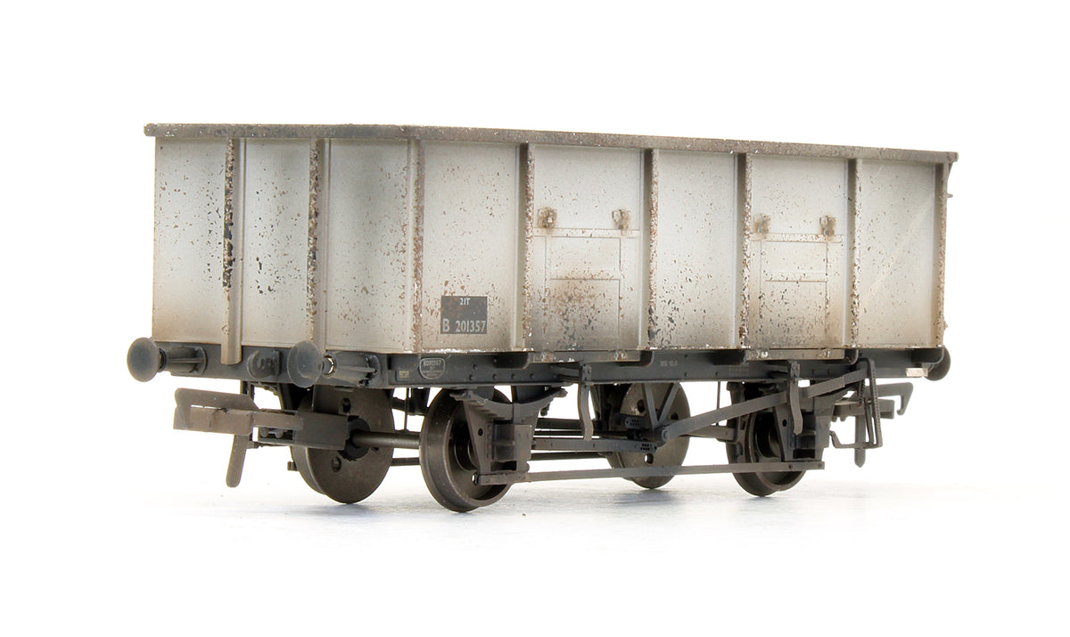 Pre-Owned BR 21T COAL21 / MDO Mineral Wagon Triple Pack - Grey pre TOPS- Pack A - Custom Weathered