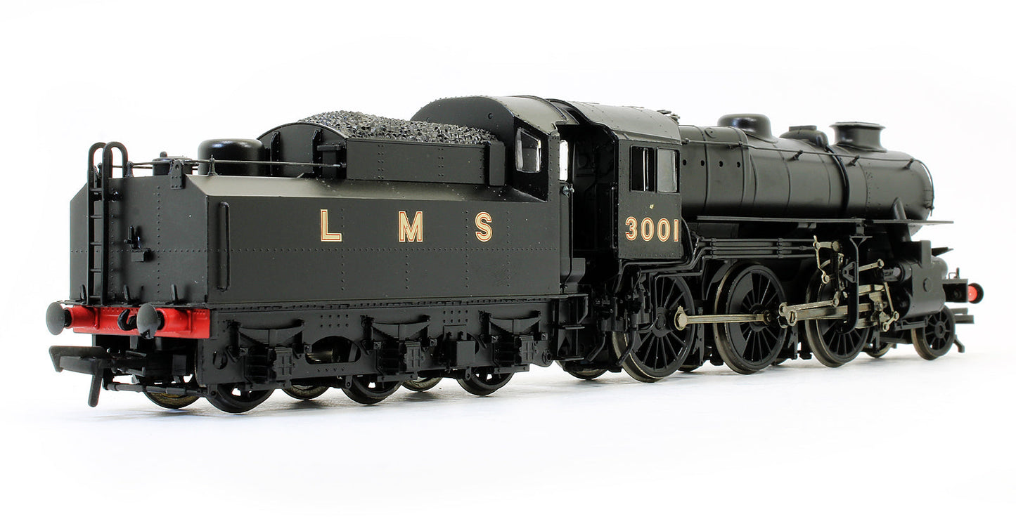 Pre-Owned 32-575 Ivatt Class 4 3001 LMS Black Double Chimney Steam Locomotive - DCC Fitted