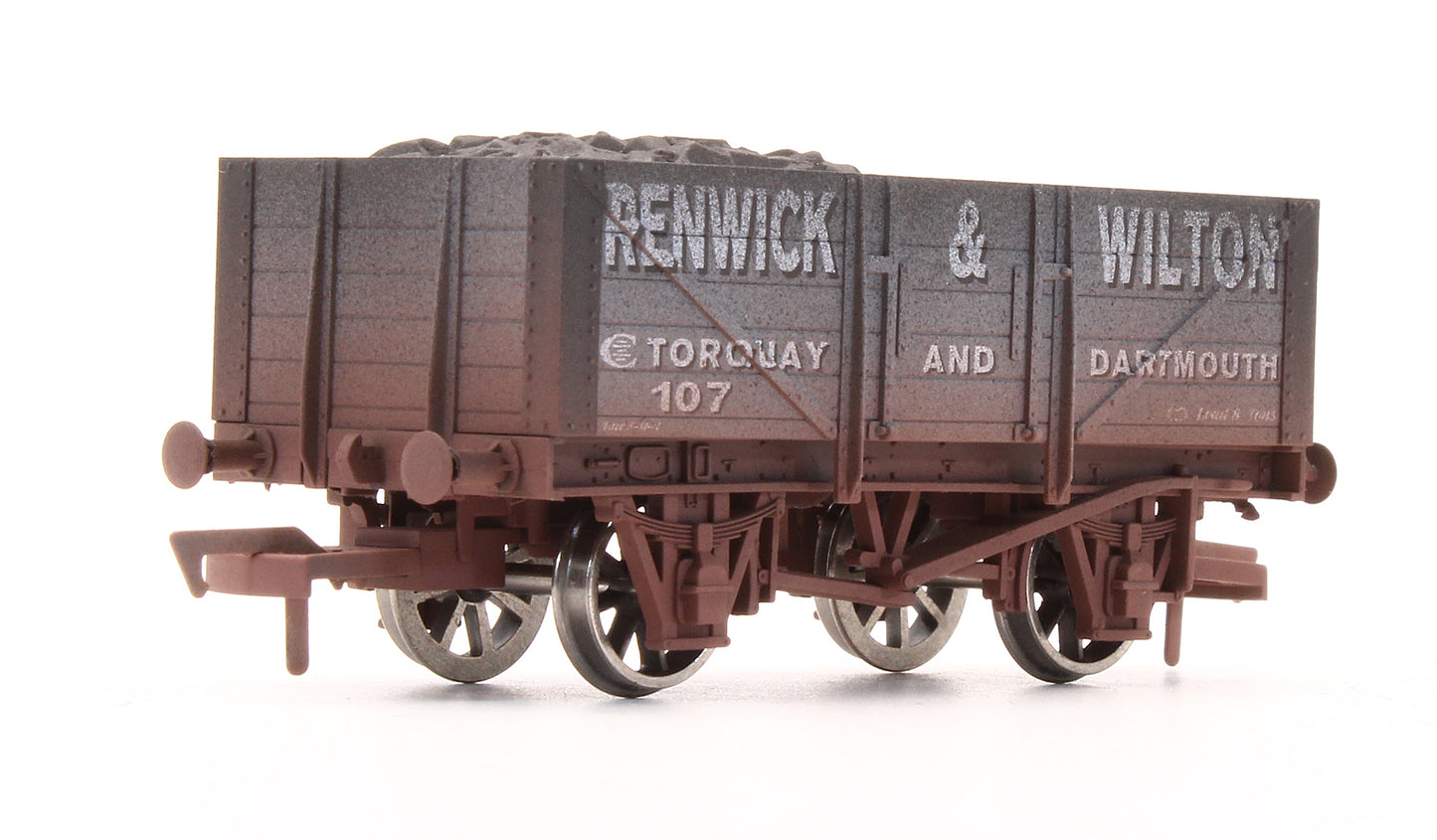 Pre-Owned 4F-051-006 'Renwick & Wilton' 5 Plank Wagon No.107 - Weathered