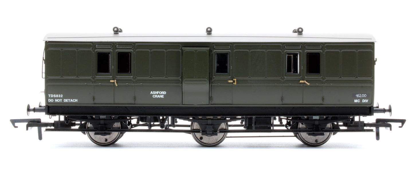 Pre-Owned H4-6FB-901C 6 Wheel Full Brake Tool Van BR Olive Green No.TDS832