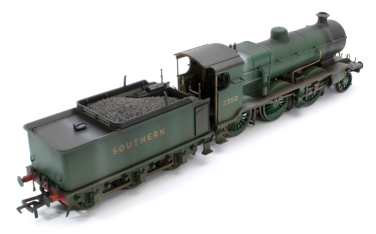 Bespoke Weathered S4102-06 LB&SCR K Class 2-6-0 Southern Bulleid Malachite Green No.2350 Steam Locomotive