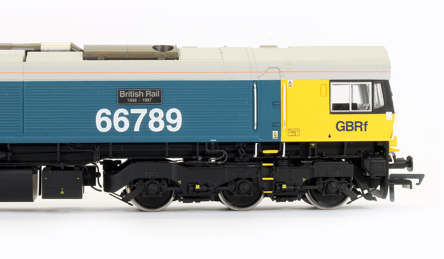 Pre-Owned Class 66789 BR Large Logo Blue With GBRf Branding 'British Rail 1948 - 1997' Diesel Locomotive