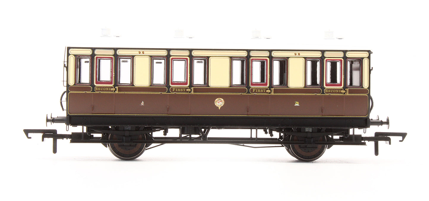 Pre-Owned H4-4C12-101 4 Wheel Composite 1st / 2nd '96' In GWR Chocolate & Cream