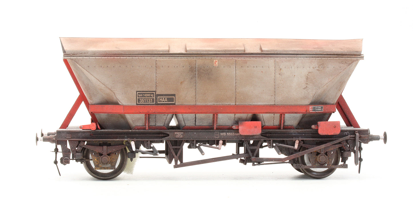 7F-048-100 Pre-Owned MGR HAA Coal Wagon (Red Cradle) with Top Skip #351131 - Custom Weathered