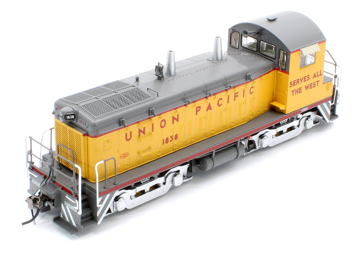027096 HO EMD SW9 (DC/Silent): Union Pacific - As Delivered Slogan: #1838
