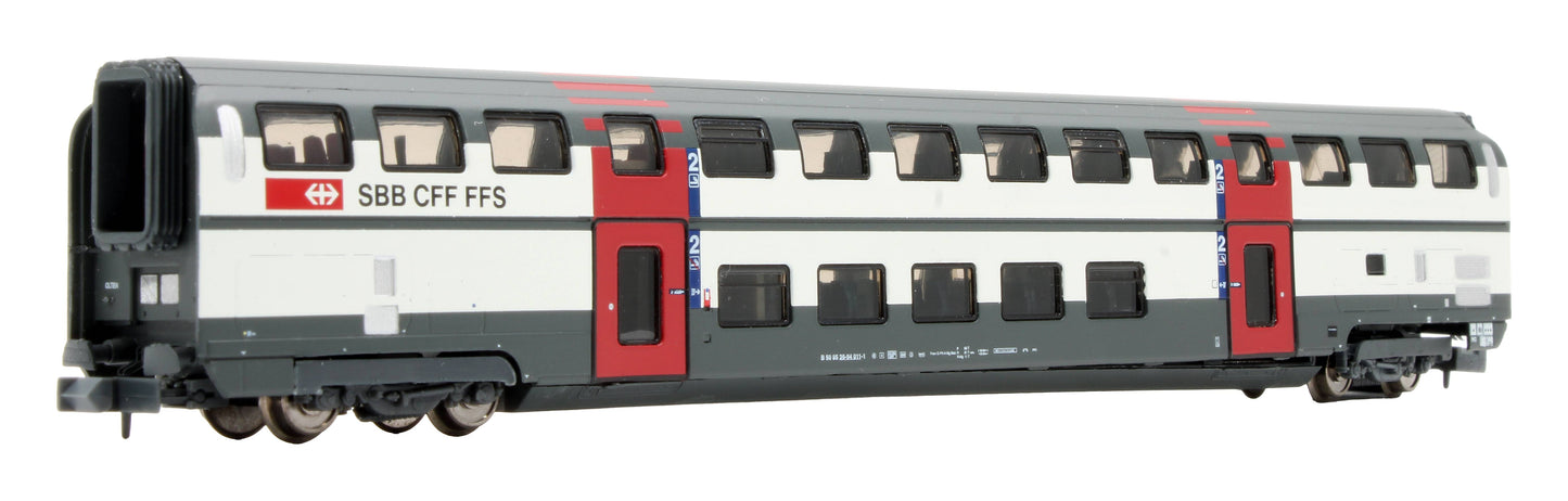 Pre-Owned H25109 IC2000 2nd Class Bi-level passenger car of the SBB