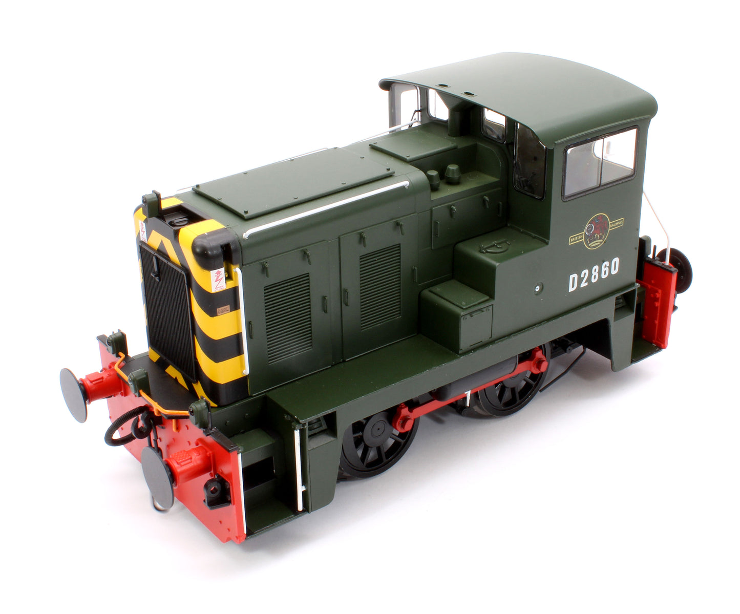 Class 02 BR Green D2860 (Wasp Stripes) Diesel Locomotive