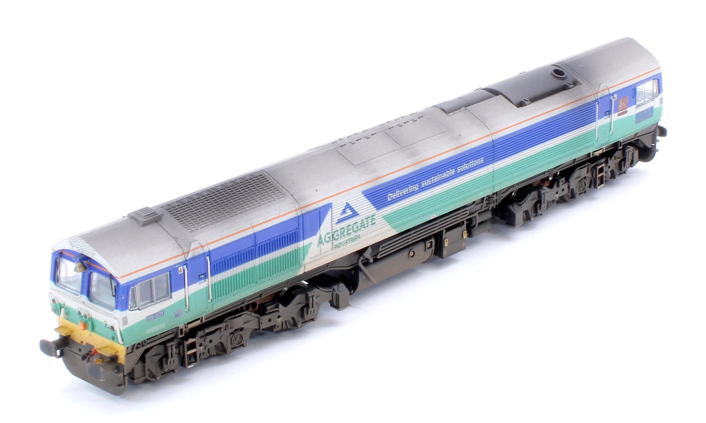 Custom Weathered Class 59 59001 Aggregate Industries Yeoman Endeavour Diesel Locomotive