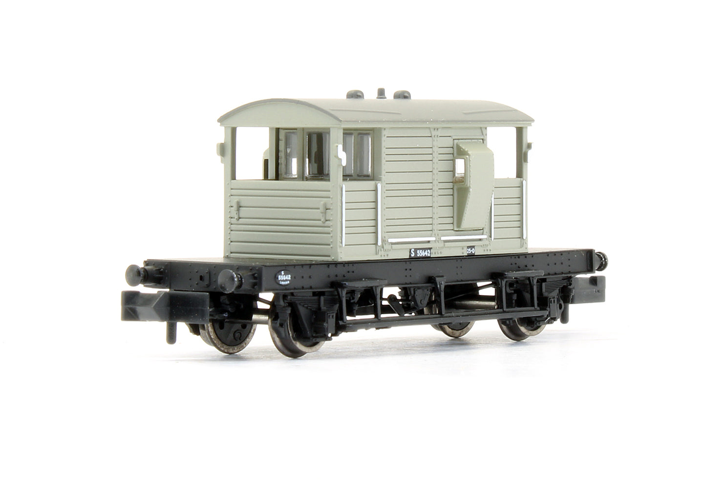 Pre-Owned SR Pill Box Brake Van BR Grey 'S 55642'