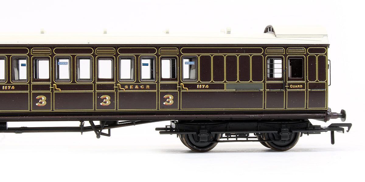 Pre-Owned SE&CR 60' Birdcage Brake Composite Lavatory Coach SE&CR Dark Lake '1174'