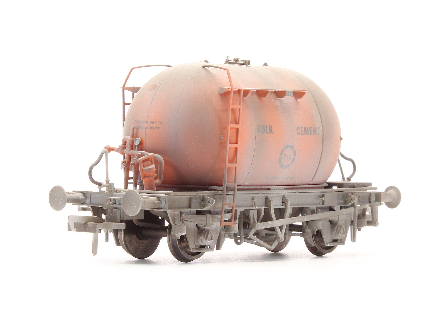Pre-Owned IRM1014 CIE Bulk Cement Wagon - Tan/Grey - Set E - Custom Weathered