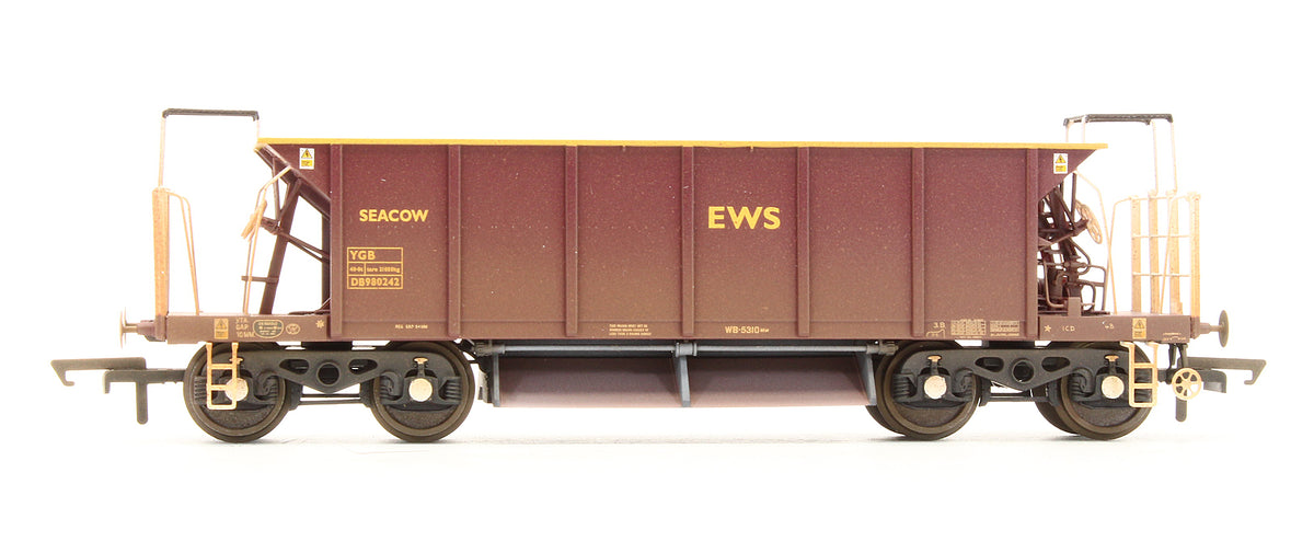 Pre-Owned EWS YGB Seacow Hopper Wagon DB980242 - Weathered