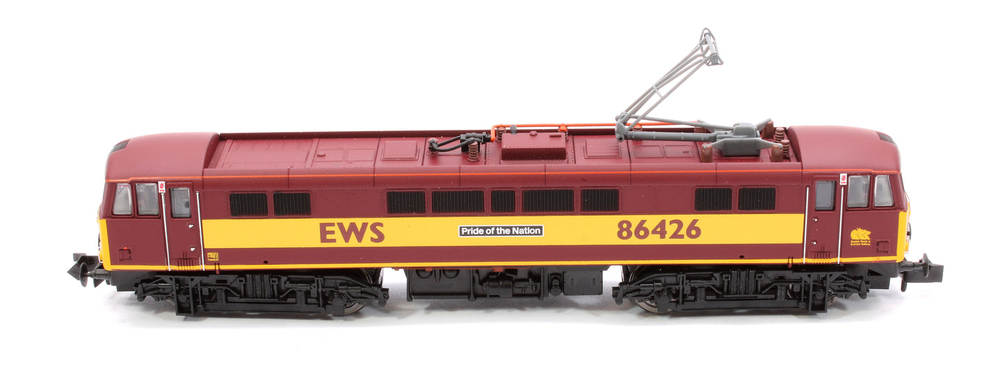 Class 86 426 "Pride of the Nation" EWS Electric Locomotive - DCC Fitted