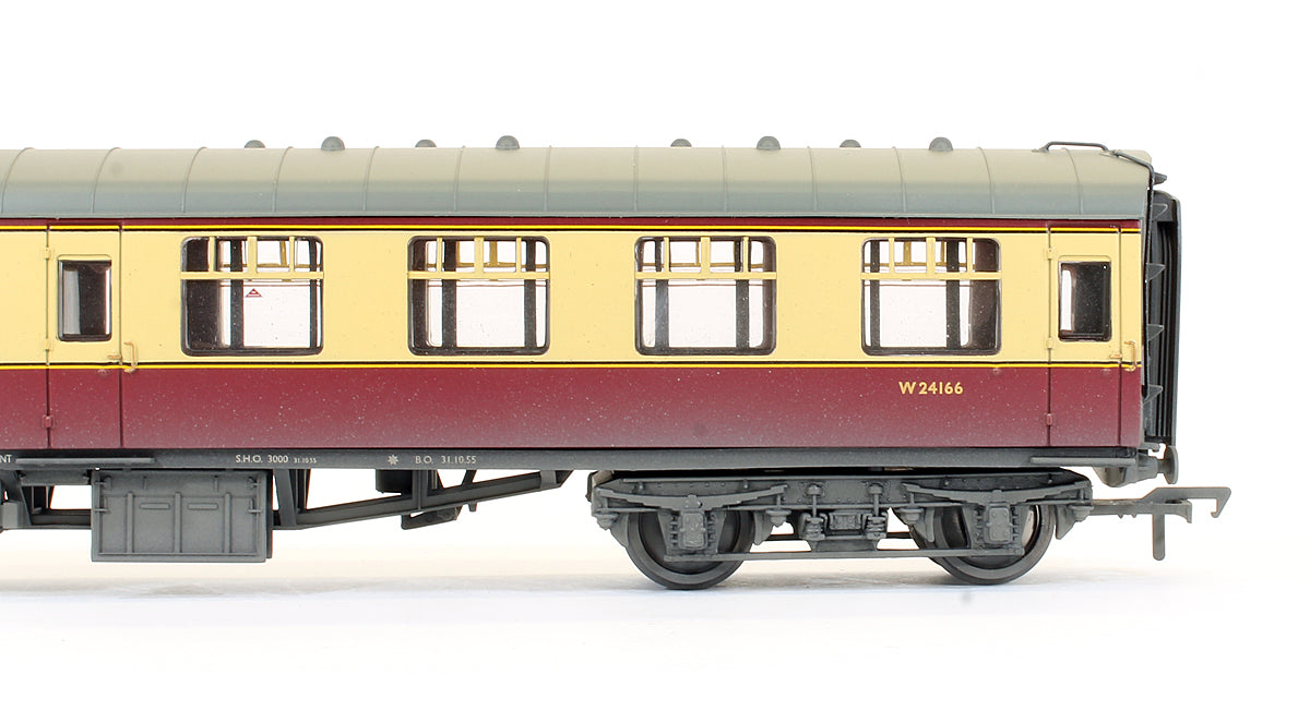 Pre-Owned BR MK1 Second Corridor Coach Crimson & Cream 'W24166' (Weathered)