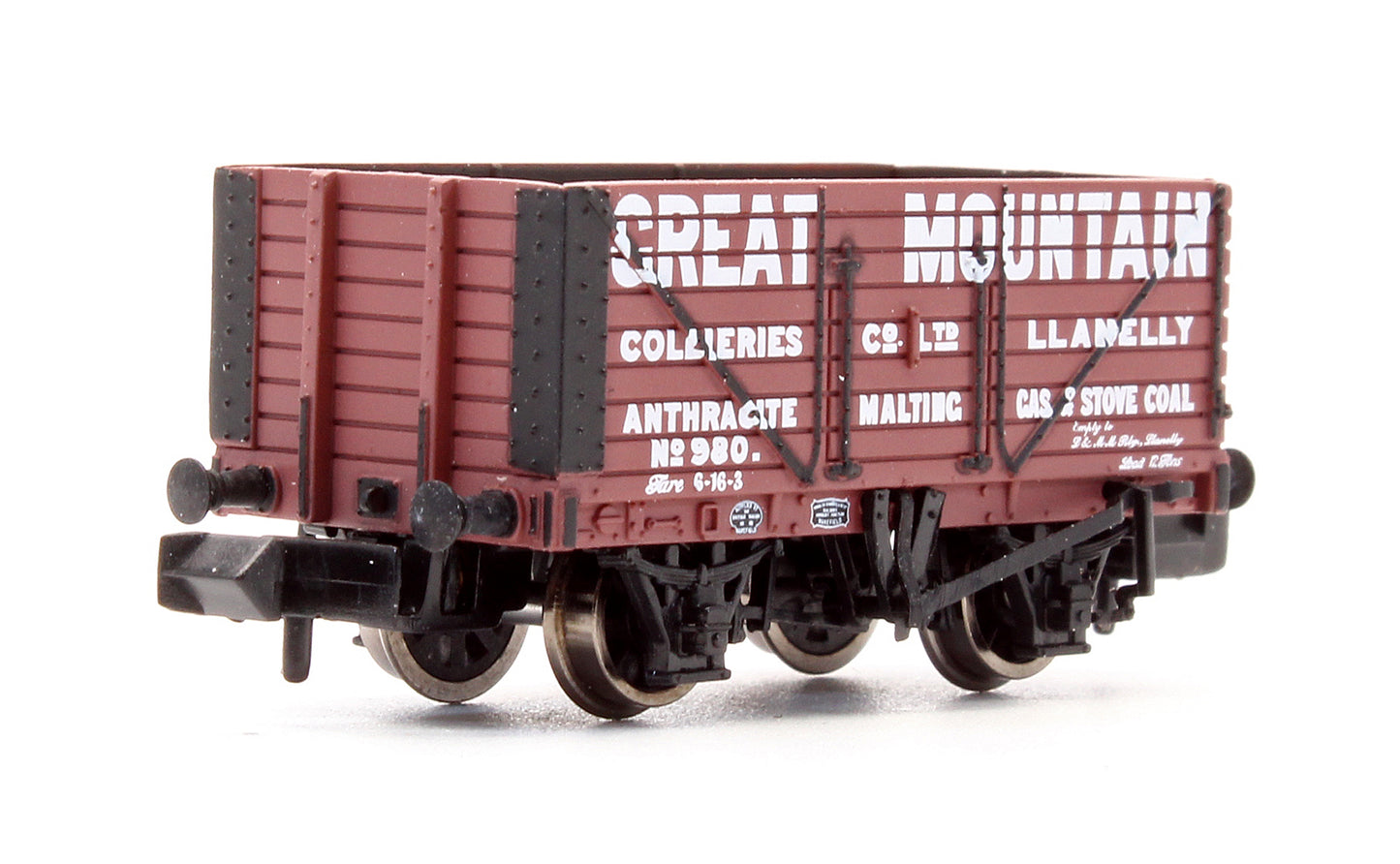 Pre-Owned 377-127A 8 Plank End Door Wagon 'Great Mountain' No.980