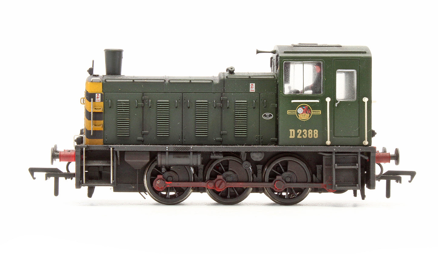 Pre-Owned Class 03 D2388 BR Green Diesel Shunter Locomotive - Custom Weathered