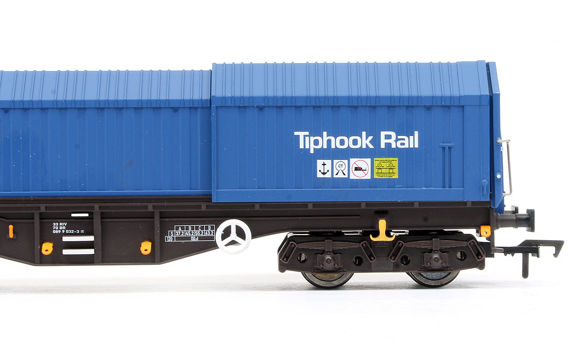 Pre-Owned Telescopic Hood Wagon Tiphook Rail Blue #33 70 0899 032-3