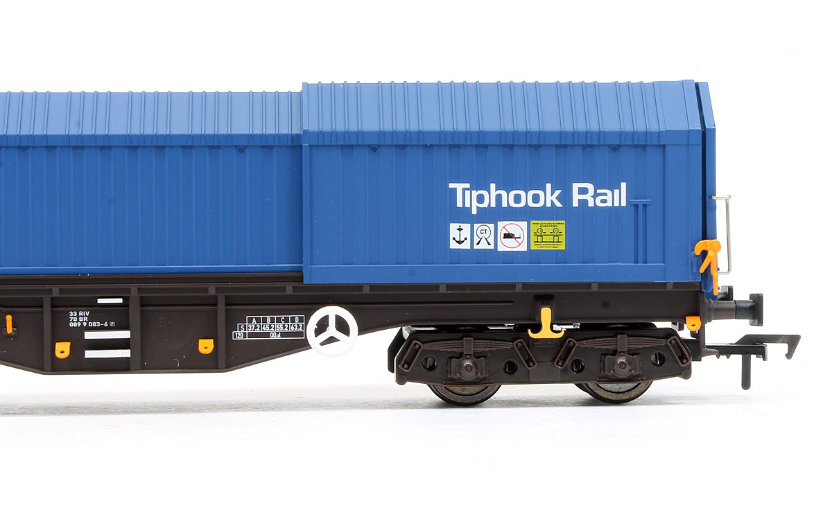 Pre-Owned Telescopic Hood Wagon Tiphook Rail Blue #33 70 0899 083-6