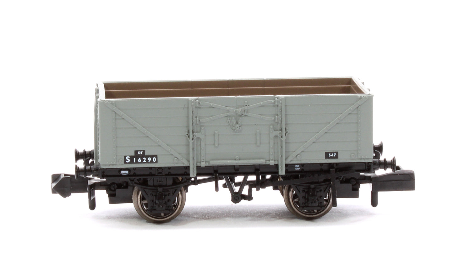 SECR Wagons Pack 3 - BR Livery 7 Planks (Dia.1355)