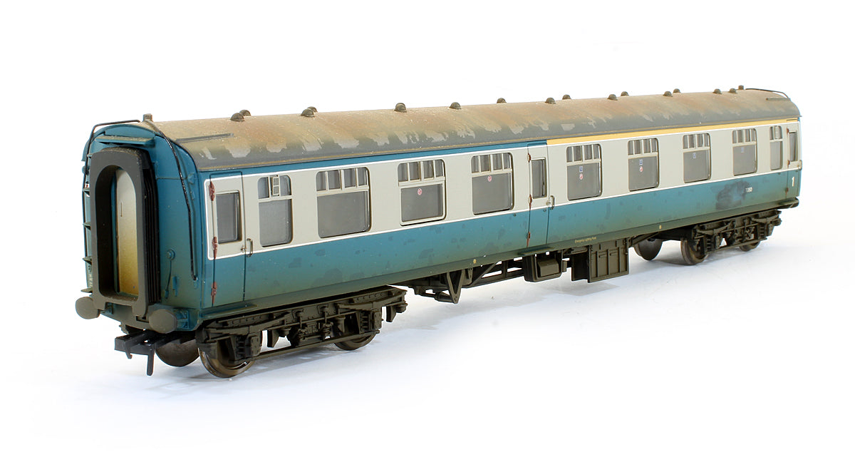 Pre-Owned 39-001 BR MK1 SK Coach Twin Pack Works Test Train Blue & Grey (Weathered)