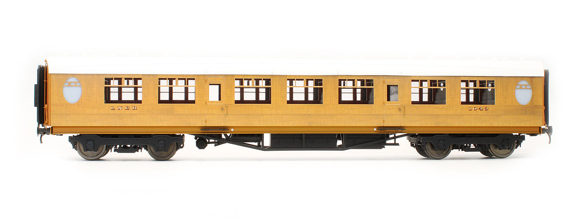 Pre-Owned LNER 63' Thompson Coach Teak Third Class (Dia 329) E1043 (Square Windows)