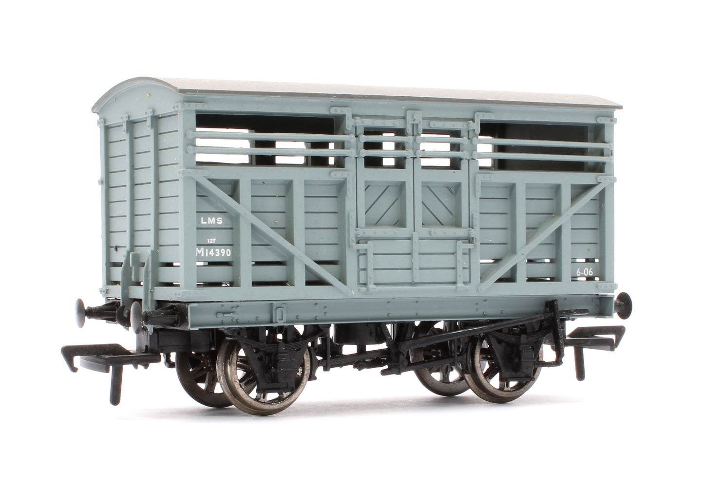 Pre-Owned 37-701 10T LMS Grey Cattle Wagon 'M14390'