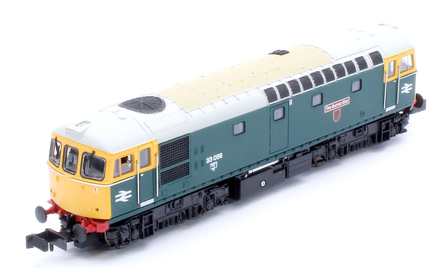 2D-001-011D Class 33/0 33056 BR Blue Full Yellow Ends The Burma Star Diesel Locomotive - DCC Fitted