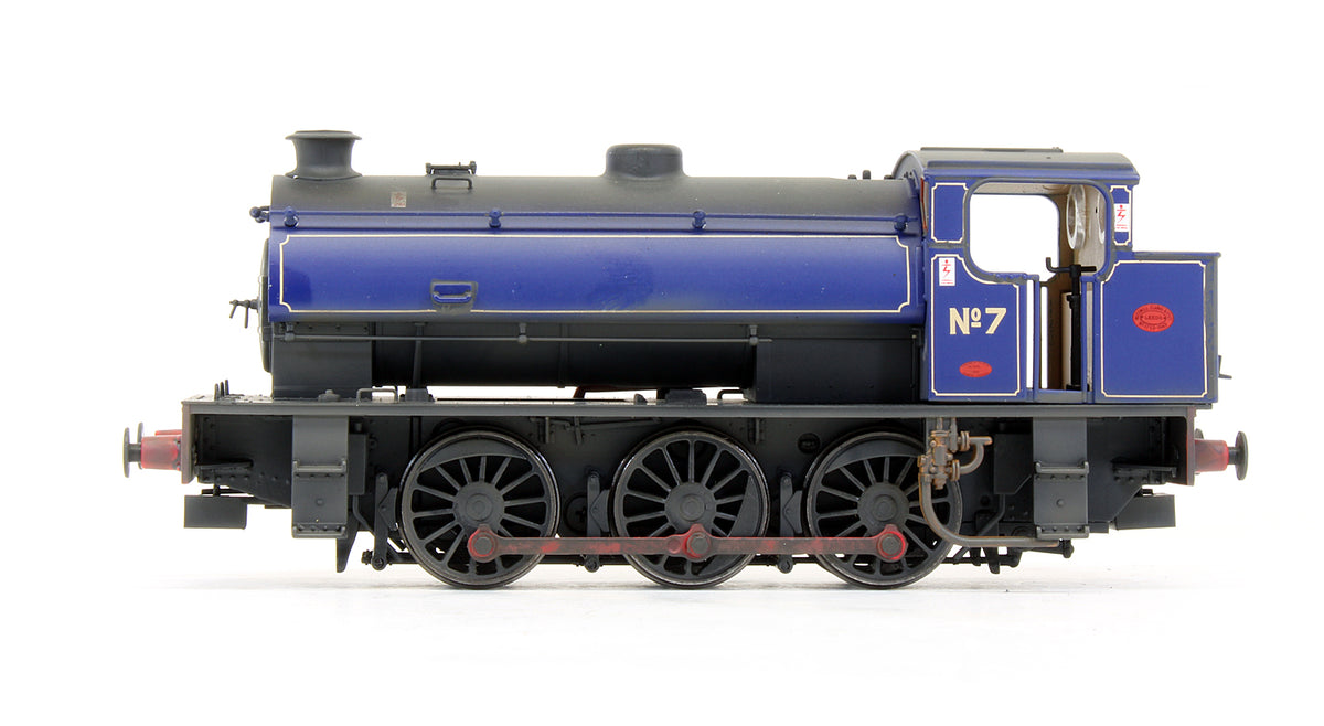 Pre-Owned J94 NCB Littleton Colliery Lined Blue No.7 Steam Locomotive - Lightly Weathered