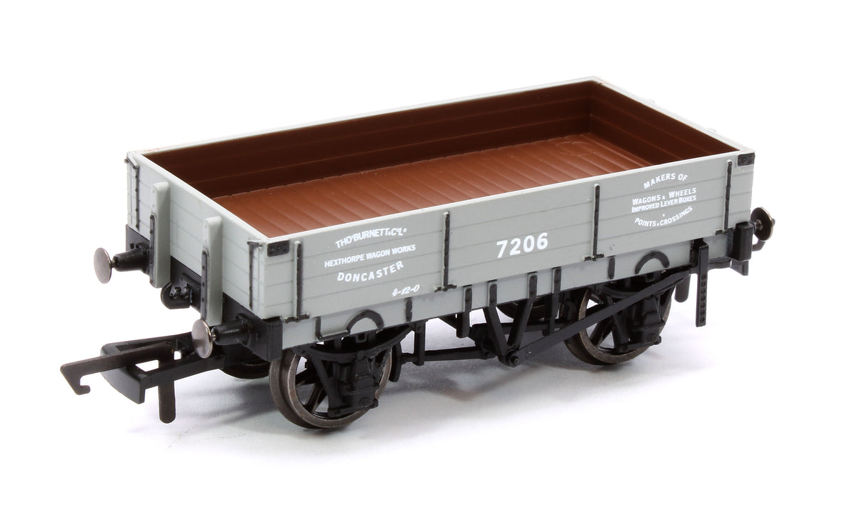 Pre-Owned 3 Plank Wagon T. Burnett Doncaster No. 7206