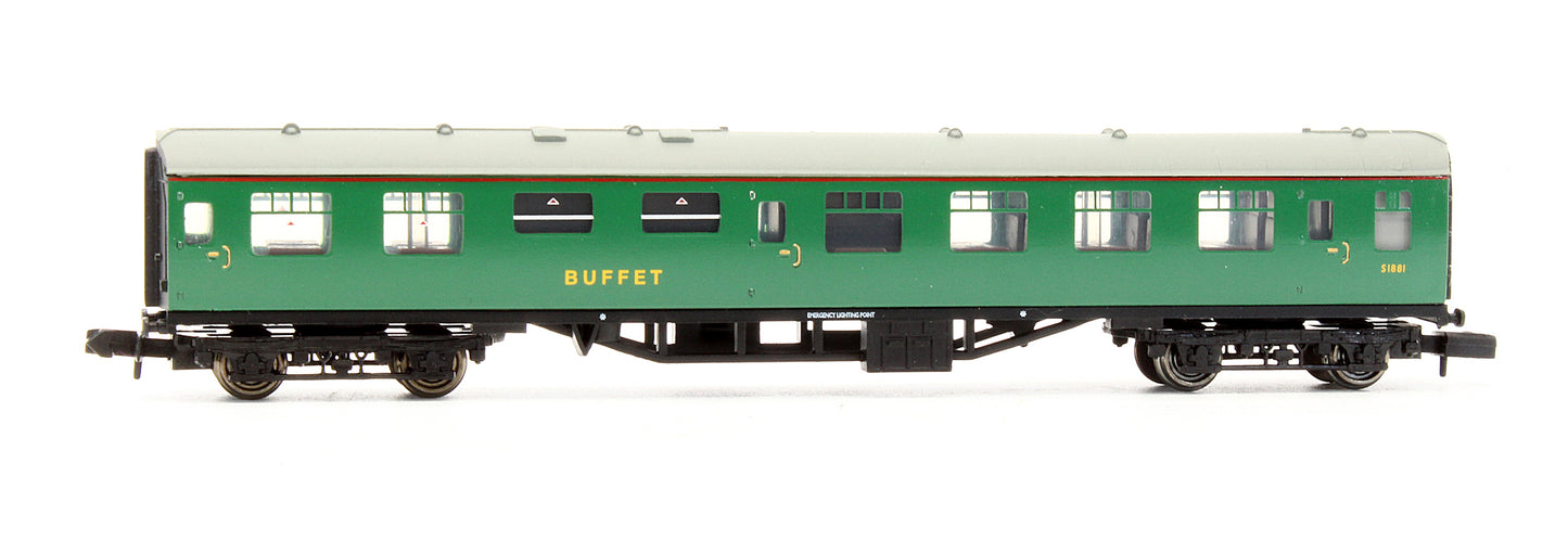Pre-Owned BR MK1 RMB Mini Buffet Car Green 'S1881'