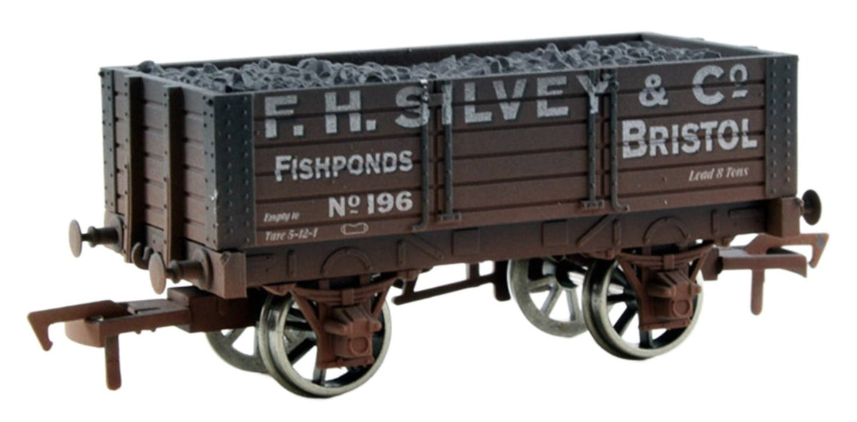 Pre-Owned 4F-052-008 F H Silvey 5 Plank Wagon No.196 - Weathered