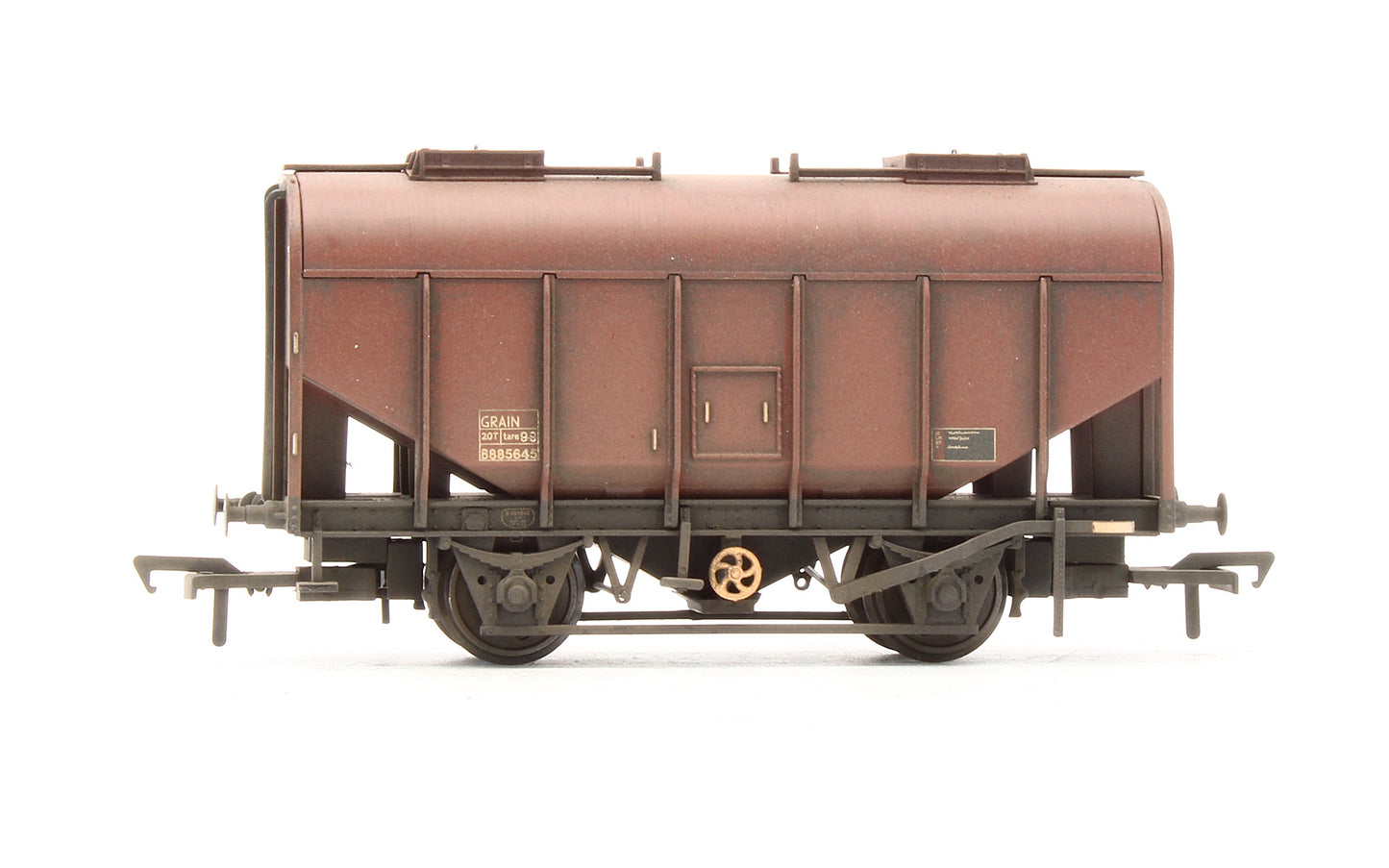 Pre-Owned 21 Ton Grain Hopper Wagon BR Bauxite (Late) B885645 - Custom Weathered