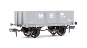 5 Plank 1907 Railway Clearing House Open Wagon MET No.544 in Grey Livery No.544