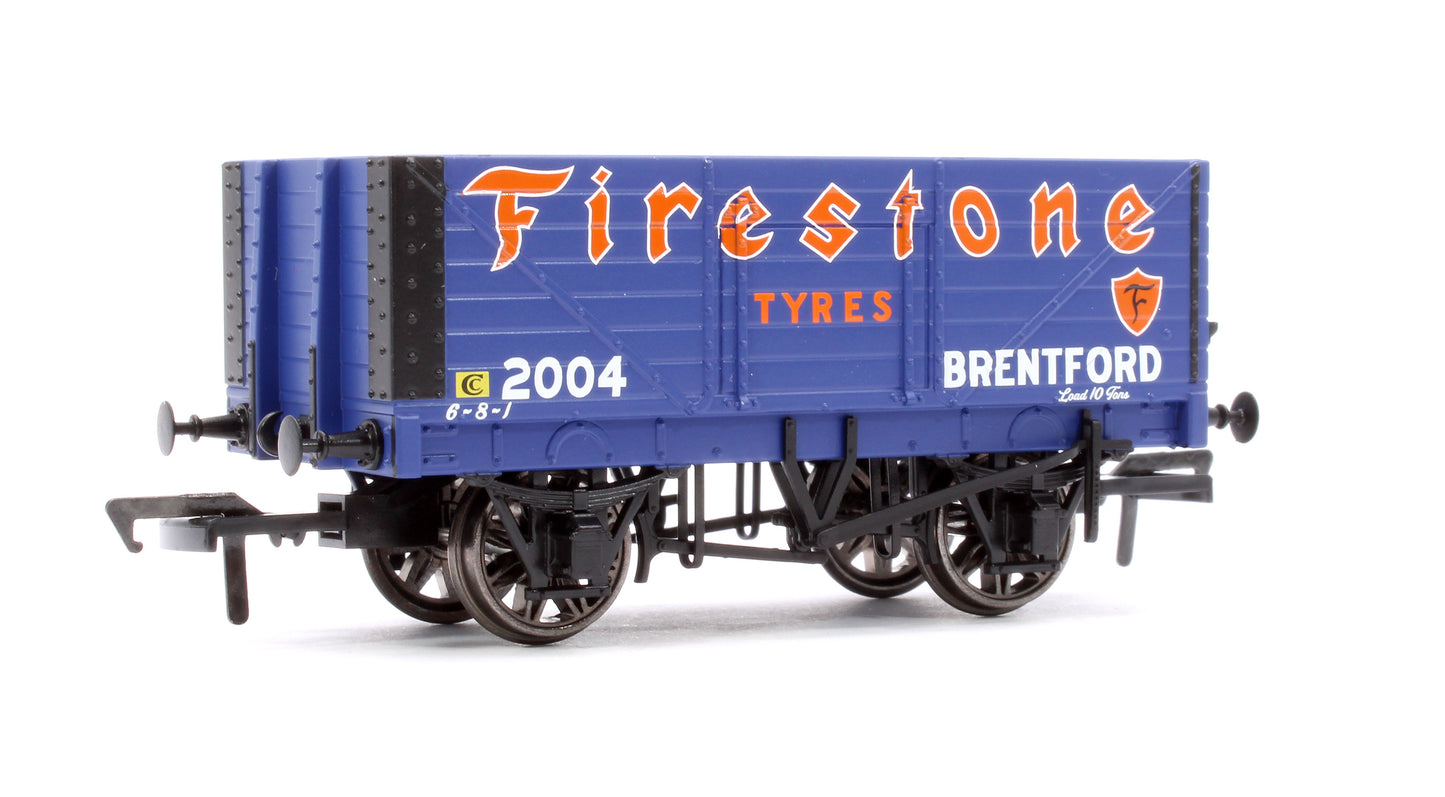7 Plank 1907 Railway Clearing House Open Wagon - Firestone Tyres, Brentford No.2004