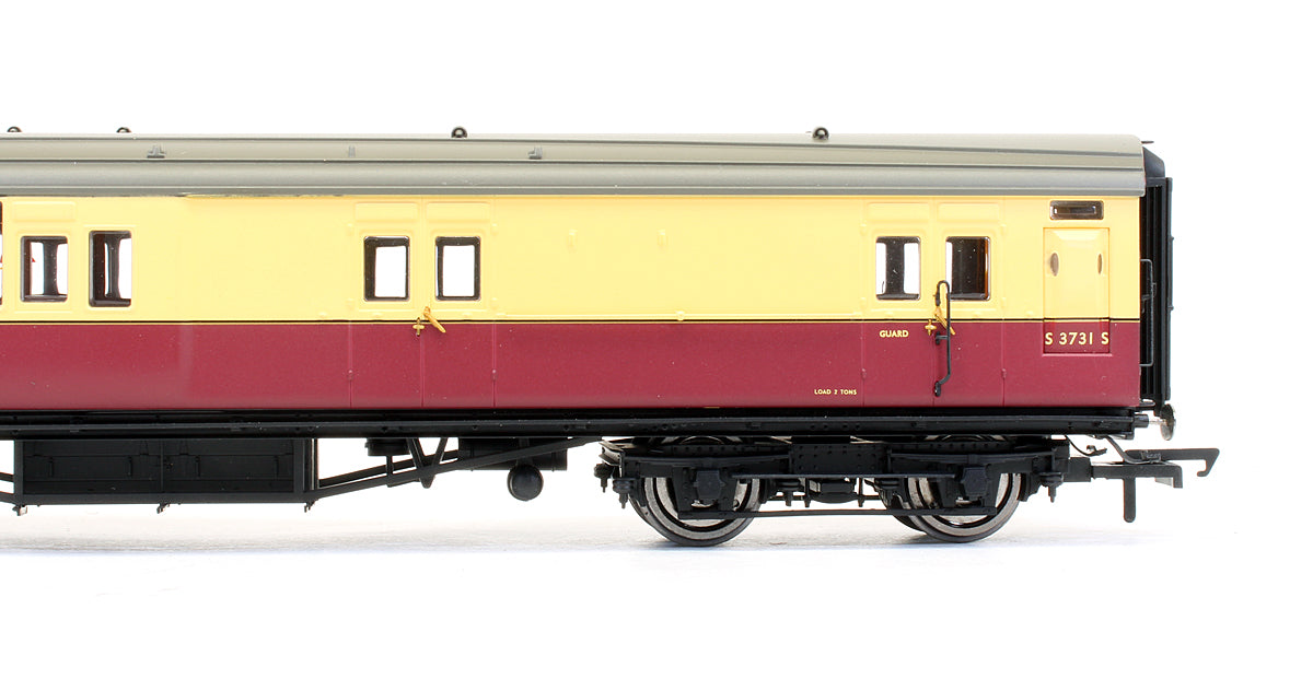 R4349B Pre-Owned BR Crimson & Cream Maunsell Compartment Brake 3rd Class Coach 'S 3731 S'