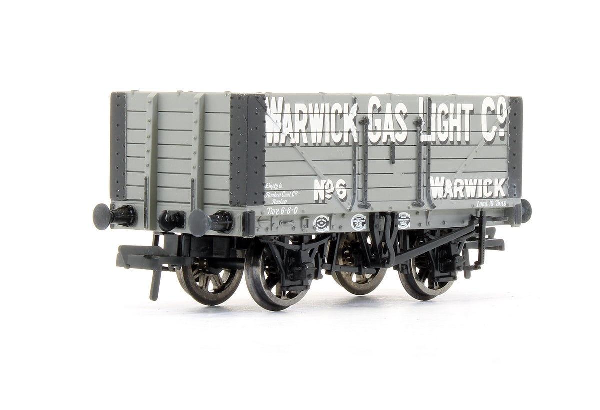 Pre-Owned 7 Plank Fixed End Wagon 'Warwick Gas Light Co' No.6 - Limited Edition