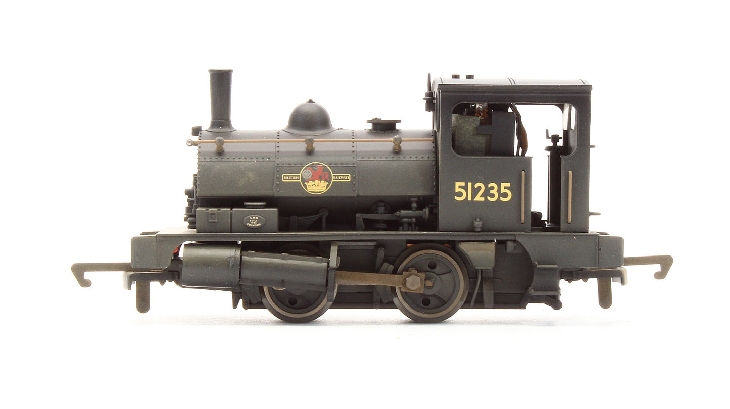 Pre-Owned R2453A BR Black 0-4-0 Pug '51235' Steam Locomotive - Weathered Edition