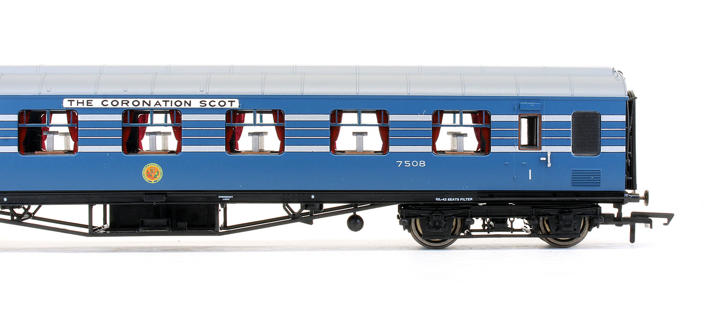 Pre-Owned Stanier D1902 Coronation Scot 65' RFO LMS 7508 - With Lights