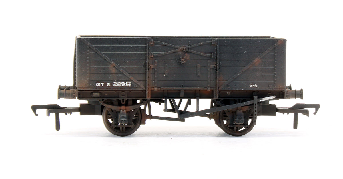 Pre-Owned SECR 1355 7 plank Open Wagon - SR brown (with BR markings) #S28951 - Custom Weathered