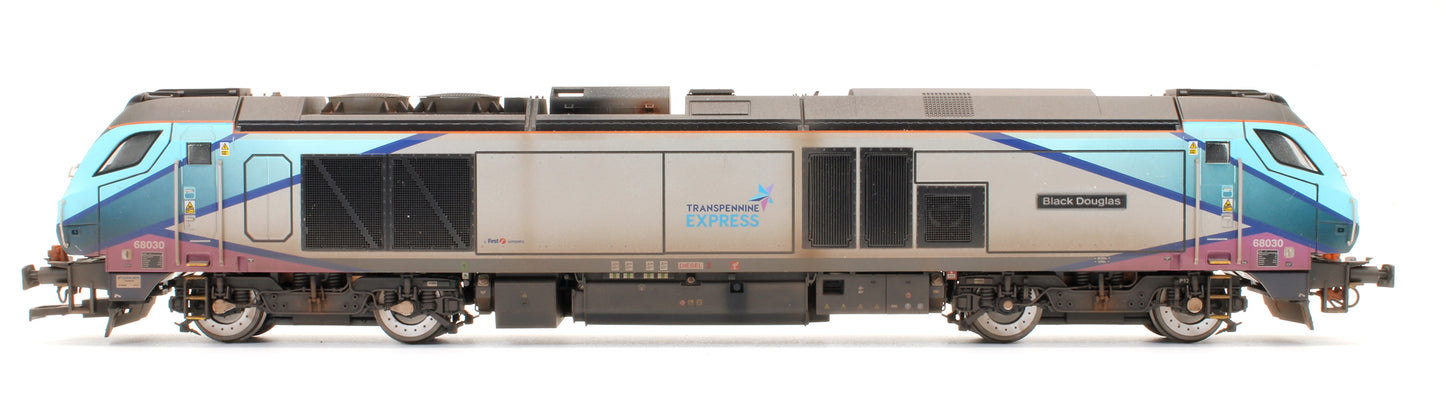 Pre-Owned Class 68 "Black Douglas" 68030 Transpenine Express Diesel Locomotive - Sound Fitted & Custom Weathered