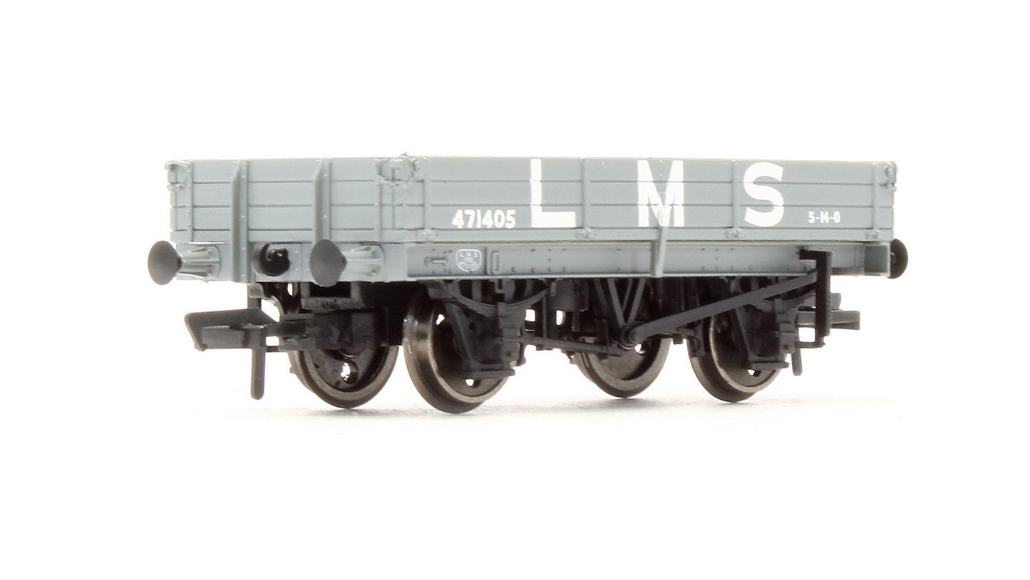 Pre-Owned 37-933 3 Plank Wagon LMS Grey '471405'