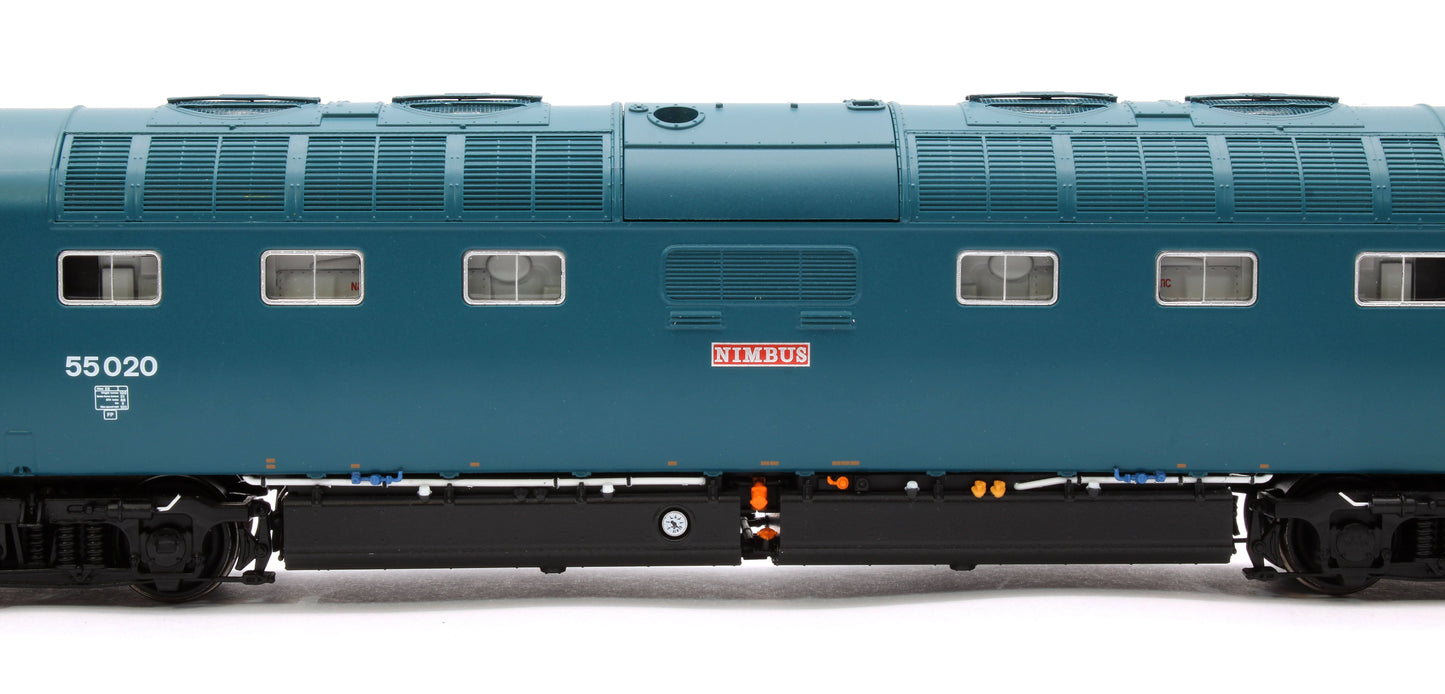 Pre-Owned ACC2789 Class 55 Deltic 55020 'Nimbus' BR Blue Diesel Locomotive - DCC Fitted