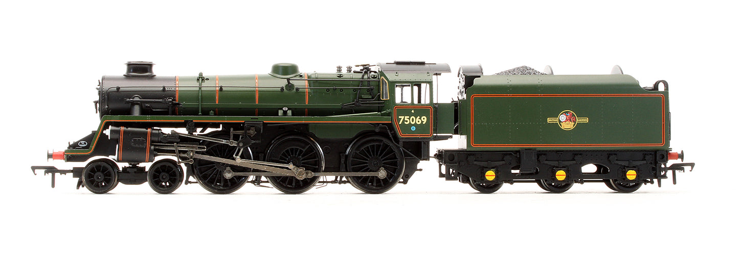 Pre-Owned Standard Class 4MT 75069 BR Lined Green Late Crest Preserved Steam Locomotive