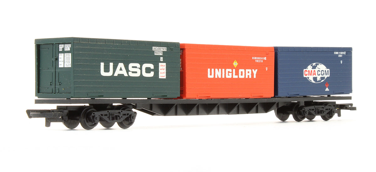 Pre-Owned Container Wagon With 3 x 20ft Containers 'CMA CGM - Uniglory - UASC'