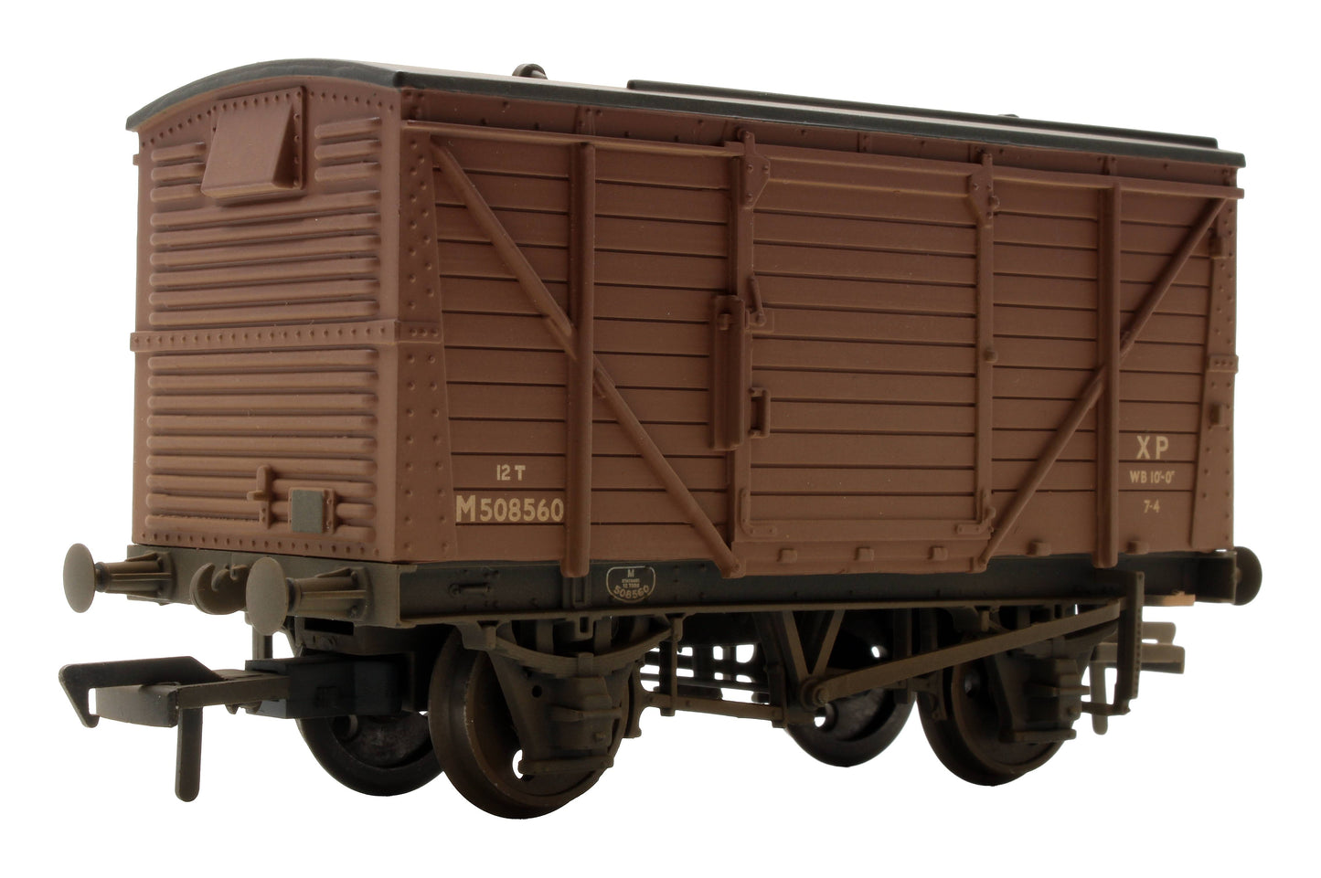 Pre-Owned 37-804 BR Bauxite 12T Planked Ventilated Van M508560 - Weathered